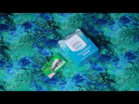 Healthy Micellar Hydration Wipes Crinkling Crinkle Plastic Sounds ASMR Chewing Trident Gum
