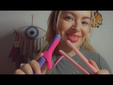 ASMR| Roleplay Part 1: Styling your hair for thanksgiving dinner- Hair brushing sounds 😴
