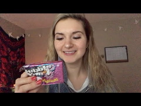 ASMR Lo-Fi Gum Chewing & Tapping // Whispering