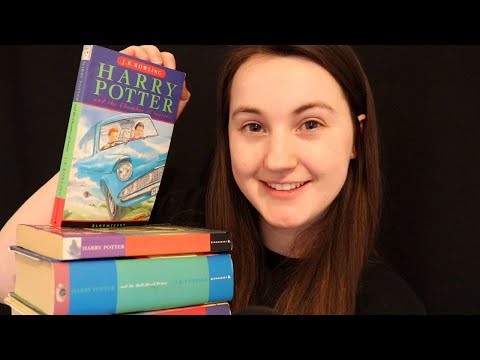 ASMR | Harry Potter Book Haul ~ Book Tapping, Page Turning, and Reading (Whispered)