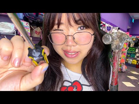 ASMR Claire's girl gives you a Lobotomy⚠️ + Piercing your ears👂🏻
