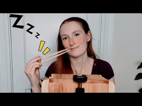 [ASMR] Chomping on Chopsticks, Wood Tapping and Noms/Biting Sounds, & Other weird asmr 🤷 No talking!