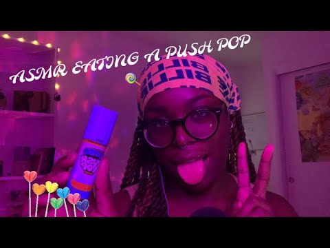 ASMR • Eating Push Pop 🍭 (sucking sounds, licking sounds, wet mouth sounds)