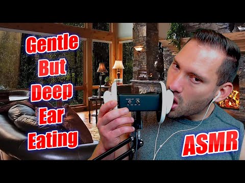 ASMR - Gentle But Deep Ear Eating