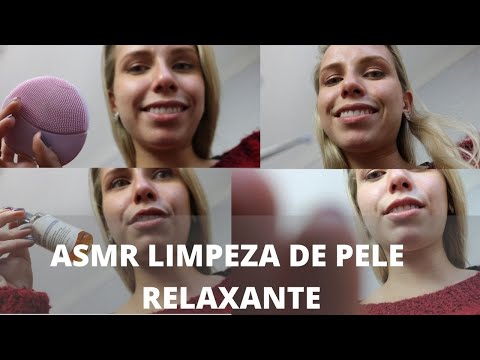 ASMR LIMPEZA DE PELE RELAXANTE -  Bruna ASMR