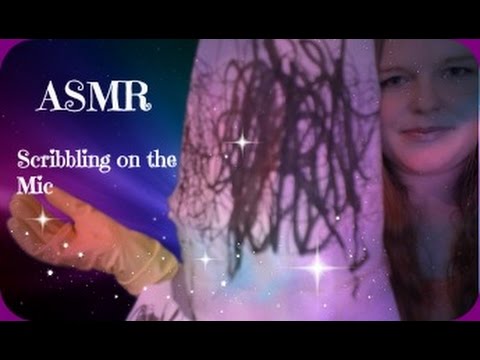 ASMR Scribbling on the mic - New Trigger?   🎤 ✨