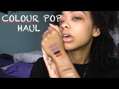 ASMR | ColourPop Haul | Soft/Inaudible Whispers | SWATCHES! 💄