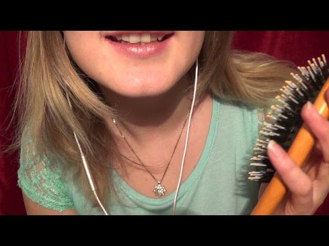 ASMR Scalp massage / purely whispered with hair brushing / gentle care