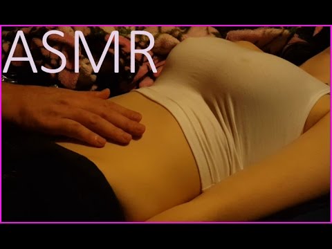 ASMR soft brushing on belly different sounds