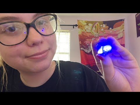 ASMR | There’s something in your eye! (hand movements + mouth sounds)