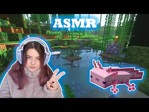 ASMR | Building a Pond in Minecraft 🐟 (Soft Spoken & In-Game Sounds)