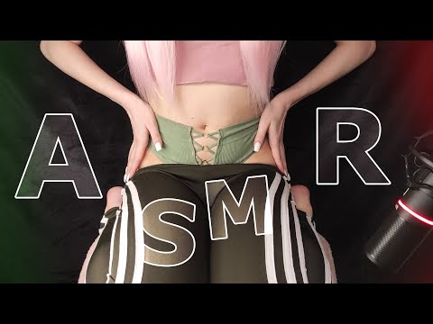 ASMR Body Triggers, Leggings and Bra Scratching | Fabric Sounds