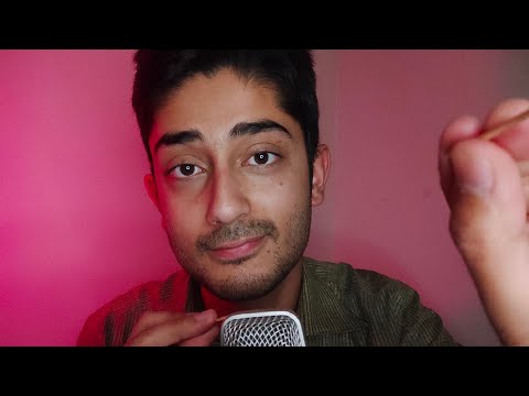 ASMR Mouth Sounds and Toothpick Triggers आराम फरमाए Stipples and Poking 💗