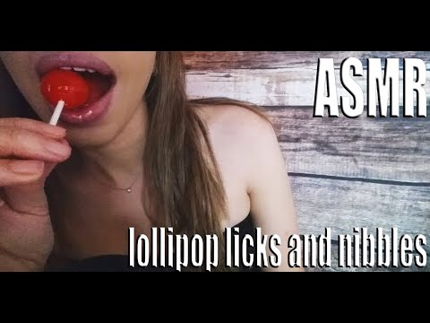 {ASMR} lollipop licking and nibbles