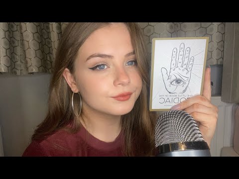 ASMR ~ Up-Close Whispered Reading About Your Sun Signs (Time Stamps)