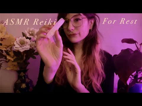 Supportive ASMR Reiki🌸💕 For Rest & Deep Sleep l Tapping, Crystals, Soft Spoken Whisper
