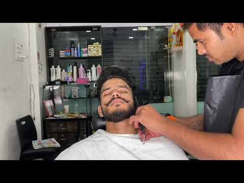 ASMR Relaxing beard shaving by Indian Barber Kishan with Firoz (Ep-3) | ASMR FIROZ