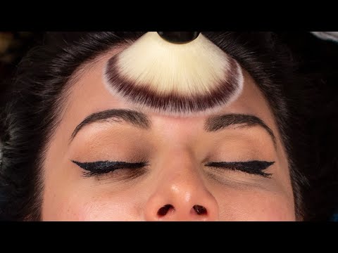 ASMR Gentle Face Massage, Brushing and Tapping, No talking