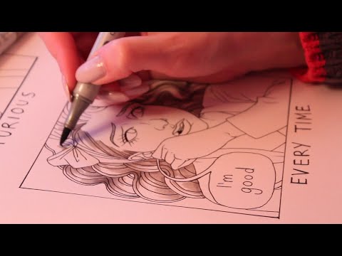 Drawing Mini Comics (ASMR pencil and marker sounds w/soft spoken)