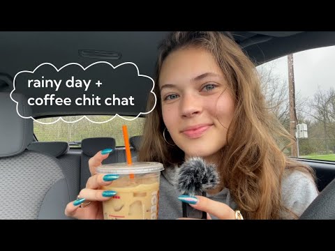 ASMR | Rainy Day & Lofi Coffee Chit-Chat 🌧 ☕️ (car whisper ramble, rain sounds)