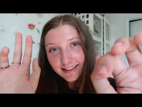 ASMR fast and aggressive mouth sounds + hand movements