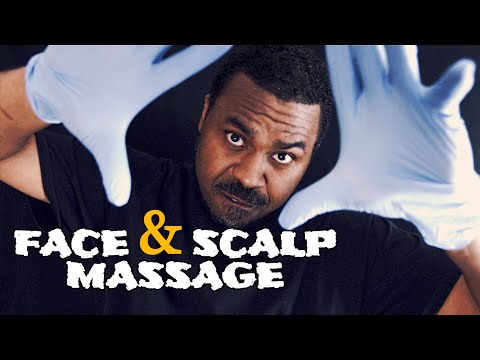 [ASMR] Face & Scalp Massage with LATEX Gloves 🧤 (AGGRESSIVE)