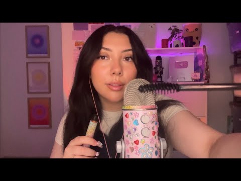 ASMR doing your hair and makeup with @mini_su_x 💇‍♀️💄😴 personal attention roleplay✨