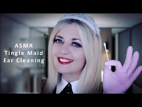 ASMR Ear Cleaning & Brushing - A Tingle Maid Compilation - Gloves, PVC Sounds, Personal Attention