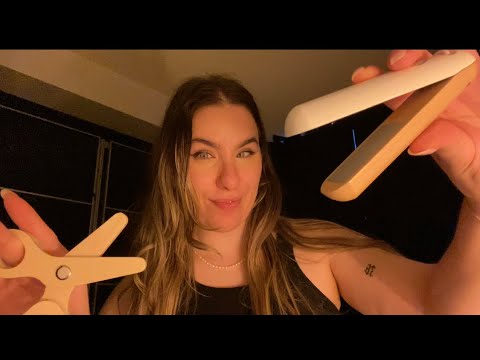 ASMR Hair Dresser Pressures You Into Liking Your Haircut (with wooden kids toys)