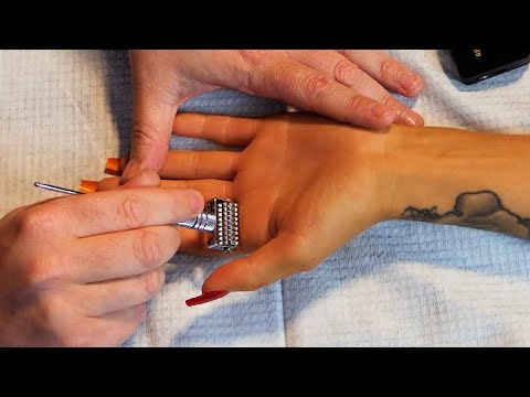 ASMR Soothing Hand & Arm Gentle Massage To Ease Anxiety [Whispering]