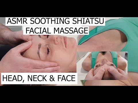 Soothing Shiatsu ASMR facial massage | Head, Neck & Face
