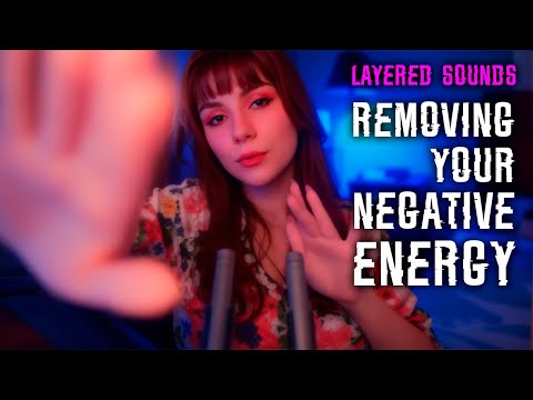 ASMR Negative Energy Removal 💎 Layered Sounds, Hand Movements, Tongue Clicking