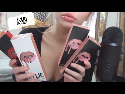 ASMR | Kylie Jenner Lip Kit Application & Lipgloss Mouth Sounds