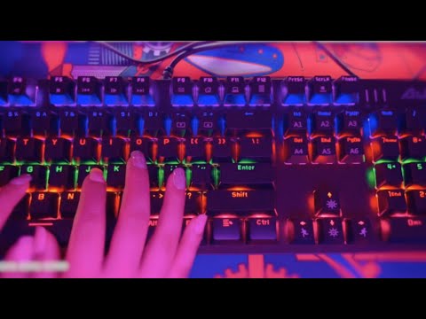 ASMR 🌈 Rainbow Keyboard Typing for Studying, Working and Relaxing Time  ❤︎ Satisfying Sounds