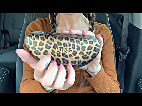 ASMR What’s in my Car Tapping & Scratching - NO TALKING  💅🏻🕶🚘