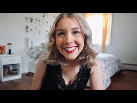 get ready with me for my christmas party! ASMR