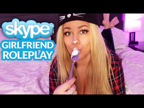 ASMR ROLEPLAY Girlfriend Skype Calls You 😘 [Soft Spoken]