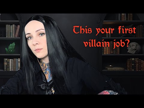Villain Job Interview ASMR // roleplay, asking questions, soft spoken, whispers and magic