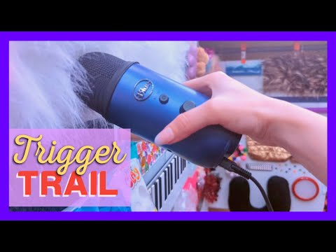 Blue Yeti does a Trigger Trail 💙 Fast changing ASMR assortment (no talking)