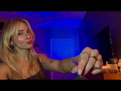 ASMR getting you ready for bed🧸💤| lots of jewelry sounds, mouth sounds, fast and agressive tapping