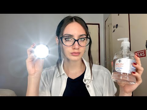 ASMR EXAMEN DE NERVIOS CRANEALES - Roleplay Médico Express (en 5 min.) Soft Spoken