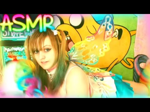 ASMR 【 Wings Fluttering ░ Quick Tingle 】♡ Fairy Role Play, Body, Binaural Soft Noises, Calm ♡