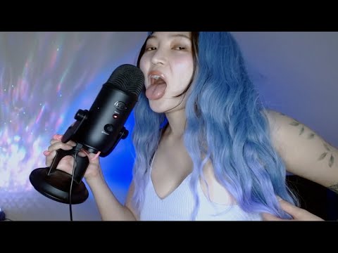 💦SHOWING YOU MY TONGUE BABY💦MIC KISSING LICKING BREATHING TOUCHING RUBBING SUCKING #ASMR