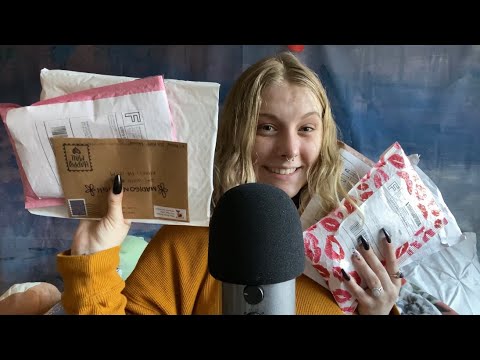 ASMR│small business haul full of wonderful goodies!! supporting small businesses ✨