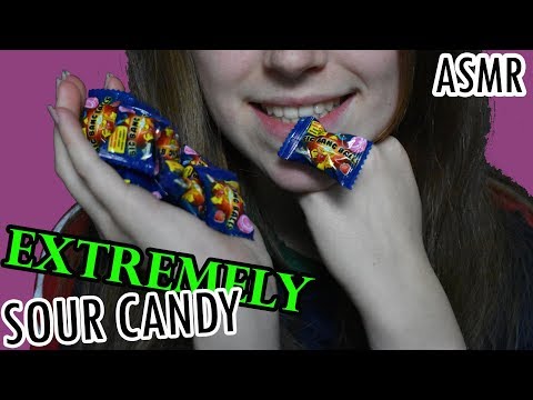 ASMR ♥ EXTREMELY Sour Candy ♥ Wet Mouth Sounds ♥ Eating