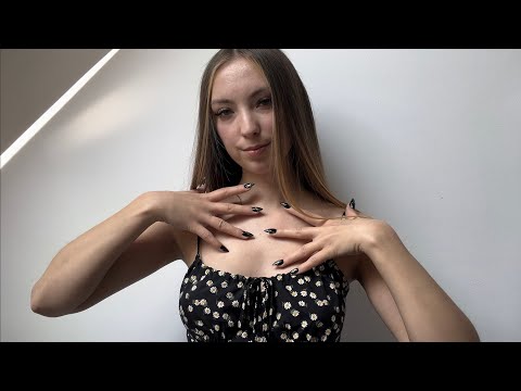 ASMR but collarbone tapping, inaudible whispering and hand sounds🤚🏼