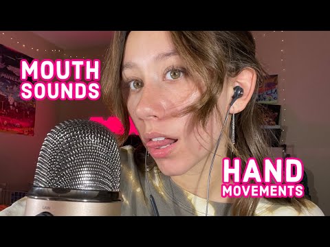 ASMR | fast mouth sounds and hand movements (100% sensitivity)