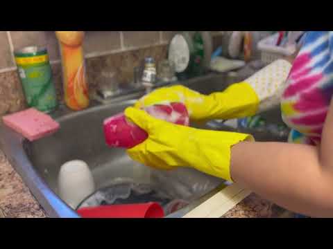 ASMR Doing The Dishes By Hand Some Whispering