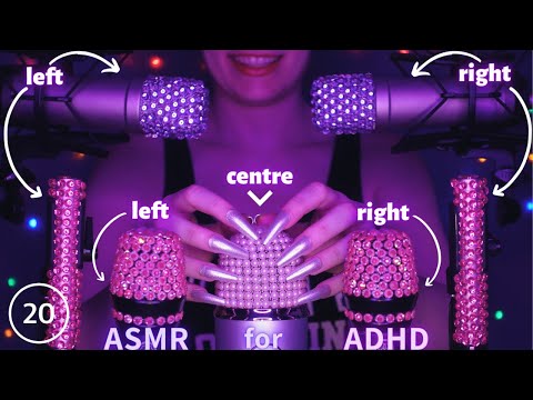 ASMR Mic Scratching & Tapping on DIY Mic Covers That Changes Every 20 Seconds | ASMR for ADHD - 4K
