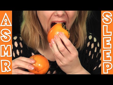 ASMR crunchy & juicy fruit eating / KAKI